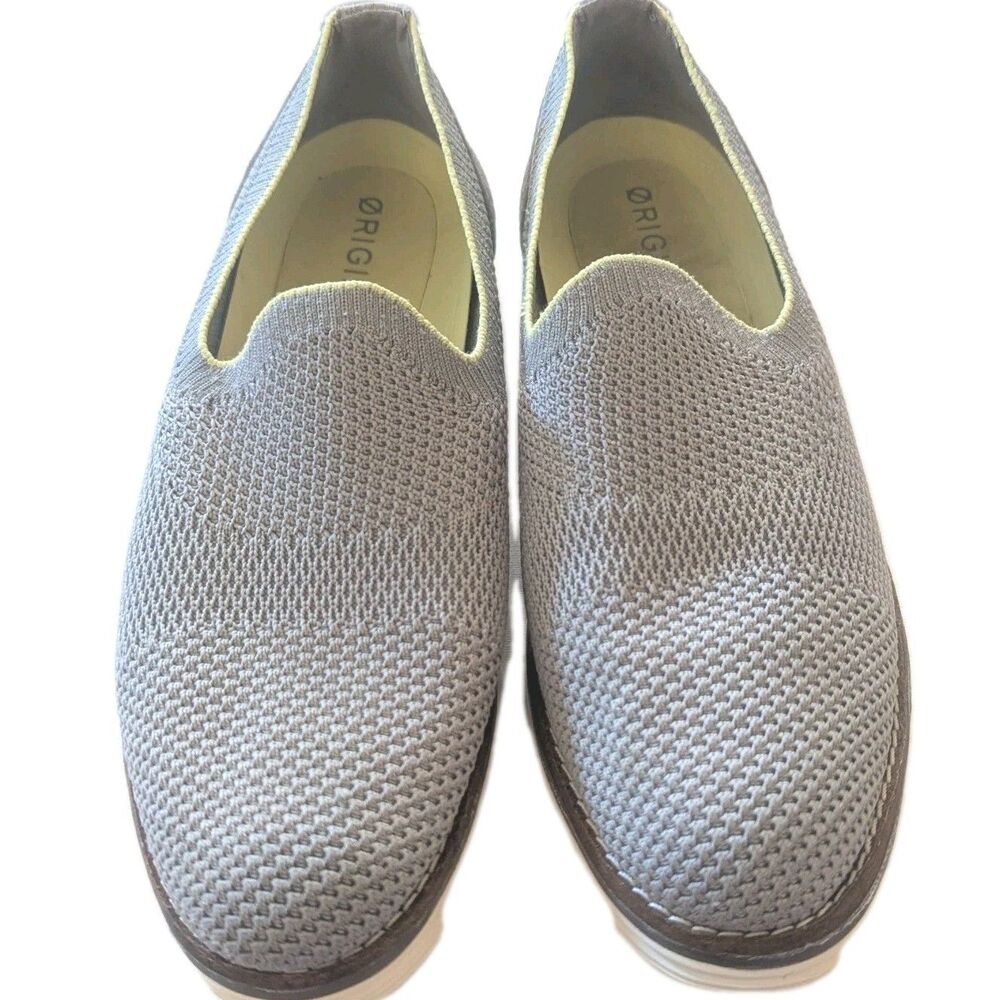 Cole Haan Original Grand Gray Meridian Womens Size 7.5B Slip On Loafers Shoes